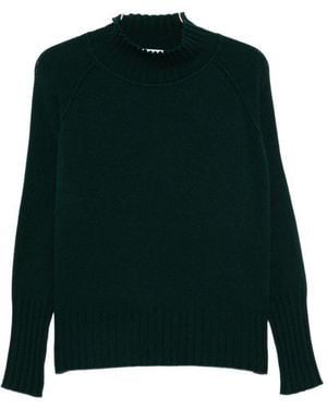 Be You Cashmere Turtle-Neck Sweater - Green