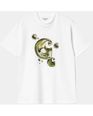 Carhartt Ss Solar Chrome C-Logo Tshirt - White
