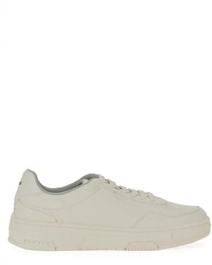 HUGO Sneaker With Zigzag Detail - White