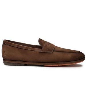 Santoni "Carlo Drive" Loafer - Brown