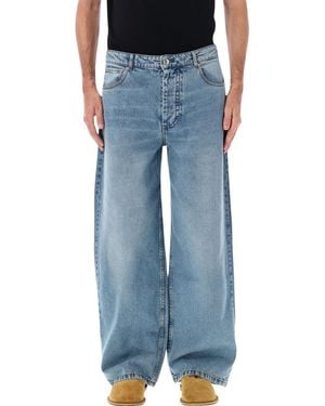 Ami Paris Baggy Fit Jeans - Blue