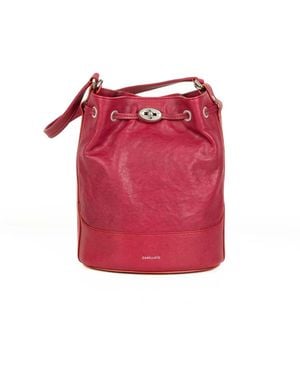 Zanellato Mondà Tobacco Leather Clutch Bag - Red