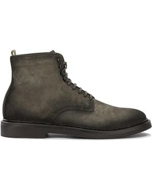 Officine Creative "Hopkins Flexi 203" Lace-Up Ankle Boots - Brown