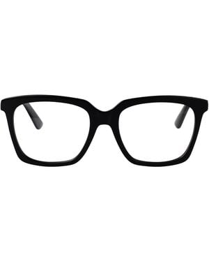 McQueen Transparent Recycled Acetate Glasses - Black