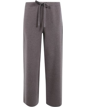 Nuur Felted Oversized Trousers - Grey