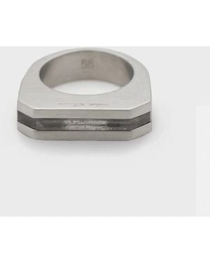 Rick Owens Crystal Hollywood Ring Palladium - Gray