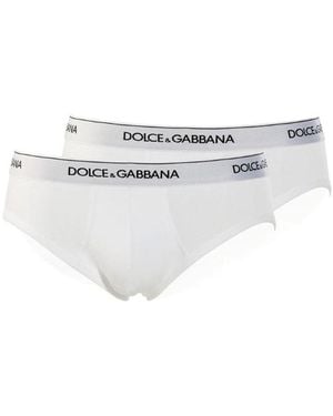 Dolce & Gabbana Midi Brief Bi-Pack - White