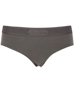 Tom Ford Modal "Signature" Boy Shorts - Grey