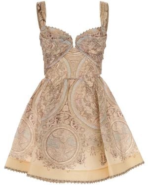 Zimmermann Linen-Blend Ascent Mini Dress - Natural