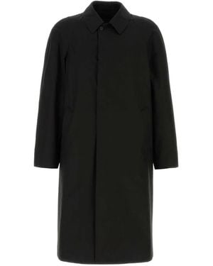 Prada Cotton Overcoat - Black