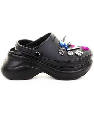 Balenciaga X Crocs Jibbitz Platform Mules - Black