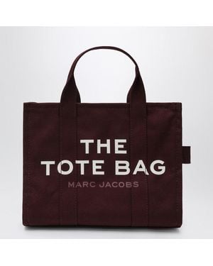Marc Jacobs Medium Dark Plum Canvas Tote Bag - Red