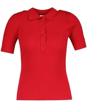 Courreges Courregès Ss Polo Jumper - Red