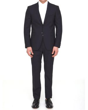 Tonello Wool Two-Piece Suit - Black