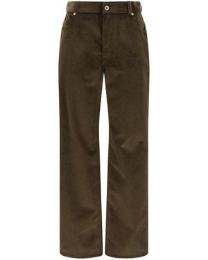 Loewe Cotton Corduroy Trousers - Green