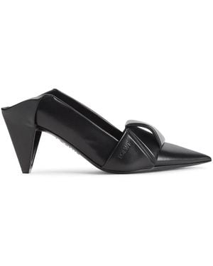 Loewe Origami Flap Back Court Shoes - Black