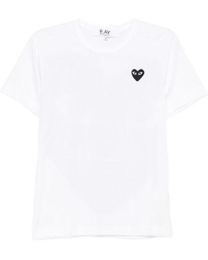 Comme des Garçons Heart Cotton T-Shirt - White