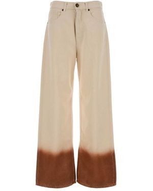 Alanui Shades Of Eden Denim Pants - Natural