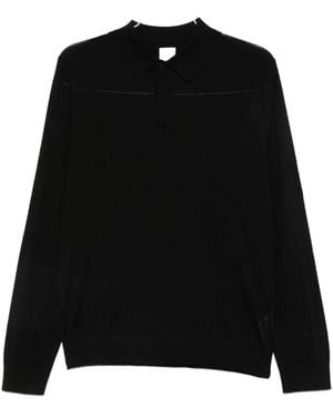 Paul Smith Wool Polo Shirt - Black