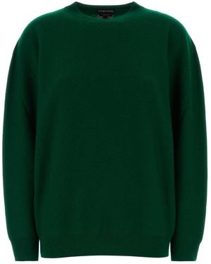 Tom Ford Wholegarment Soft Cashmere - Green
