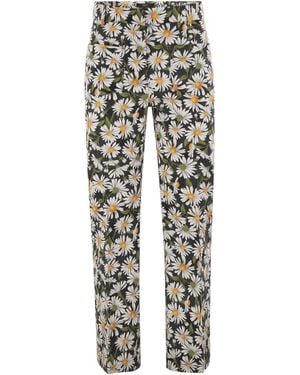 Weekend by Maxmara Printed Stretch Cotton Arten1234 Pant - Grey
