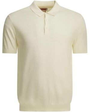 Baracuta Cotton Polo Shirt - Natural
