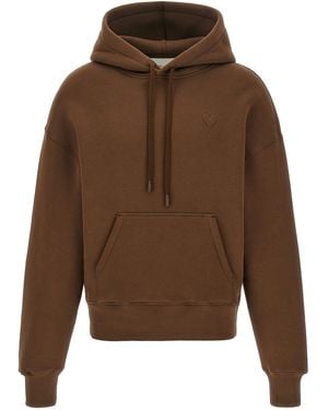 Ami Paris 'Ami De Cœur' Hoodie - Brown