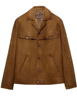 Prada Leather Jacket - Brown