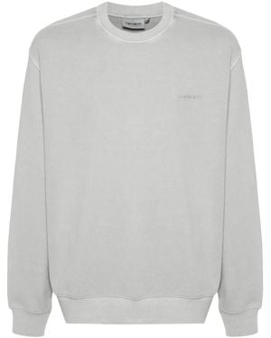Carhartt Duster Script Cotton Sweatshirt - White