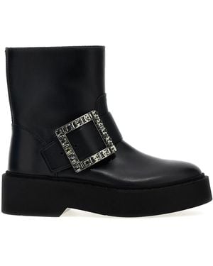 Roger Vivier 'Viv Rangers' Ankle Boots - Black