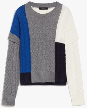 Weekend by Maxmara Wool Mestre Sweater - Blue