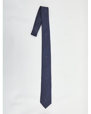 Fendi Silk Tie - Blue