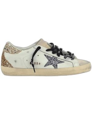 Golden Goose Super-Star Leather Trainers - Metallic