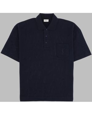 Saint Laurent Polo Cassandre - Blue