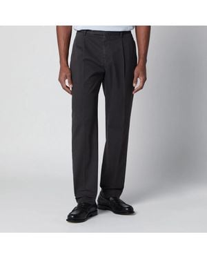 Santaniello Cotton Trousers - Black
