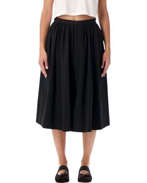 MM6 by Maison Margiela Wide Bermuda Skirt - Black