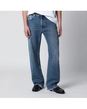 Séfr Séfr Frayed Cut Jeans With Fringed Pockets - Blue