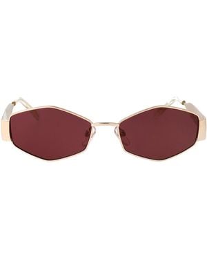 Marc Jacobs Burgundy Metal Sunglasses - Red