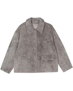 Desa Shearling Jacket - Grey
