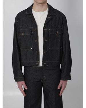 Lemaire Denim Trucker Jacket - Black