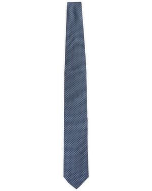 Lanvin Circle Dot Tie - Blue