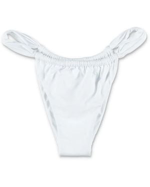 BELAMER Lara Ribbed Bikini Bottom - White