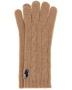 Polo Ralph Lauren W Cs Cls Cbl-Glove - Brown