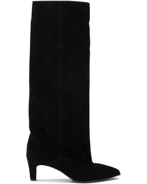 Strategia Suede Leather Boots Ankle - Black