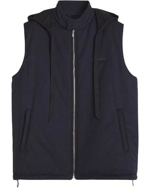 Lanvin Polyamide And Cotton Blend Jacket - Blue