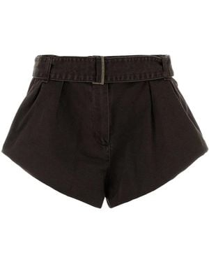 Magda Butrym Chocolate Denim Shorts - Black