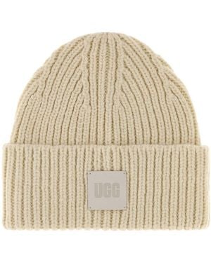 UGG U Chunky Rib Beanie - Natural