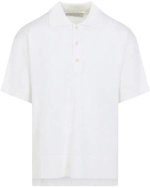 Ami Paris Cream Virgin Wool Polo With Tonal Ami De Coeur - White