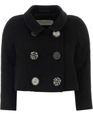 Dries Van Noten Viscose Blend Vipa Blazer - Black