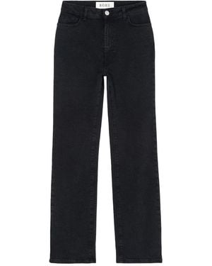 Rohe Jeans "Lino" A Vita Alta E Taglio Dritto - Blue